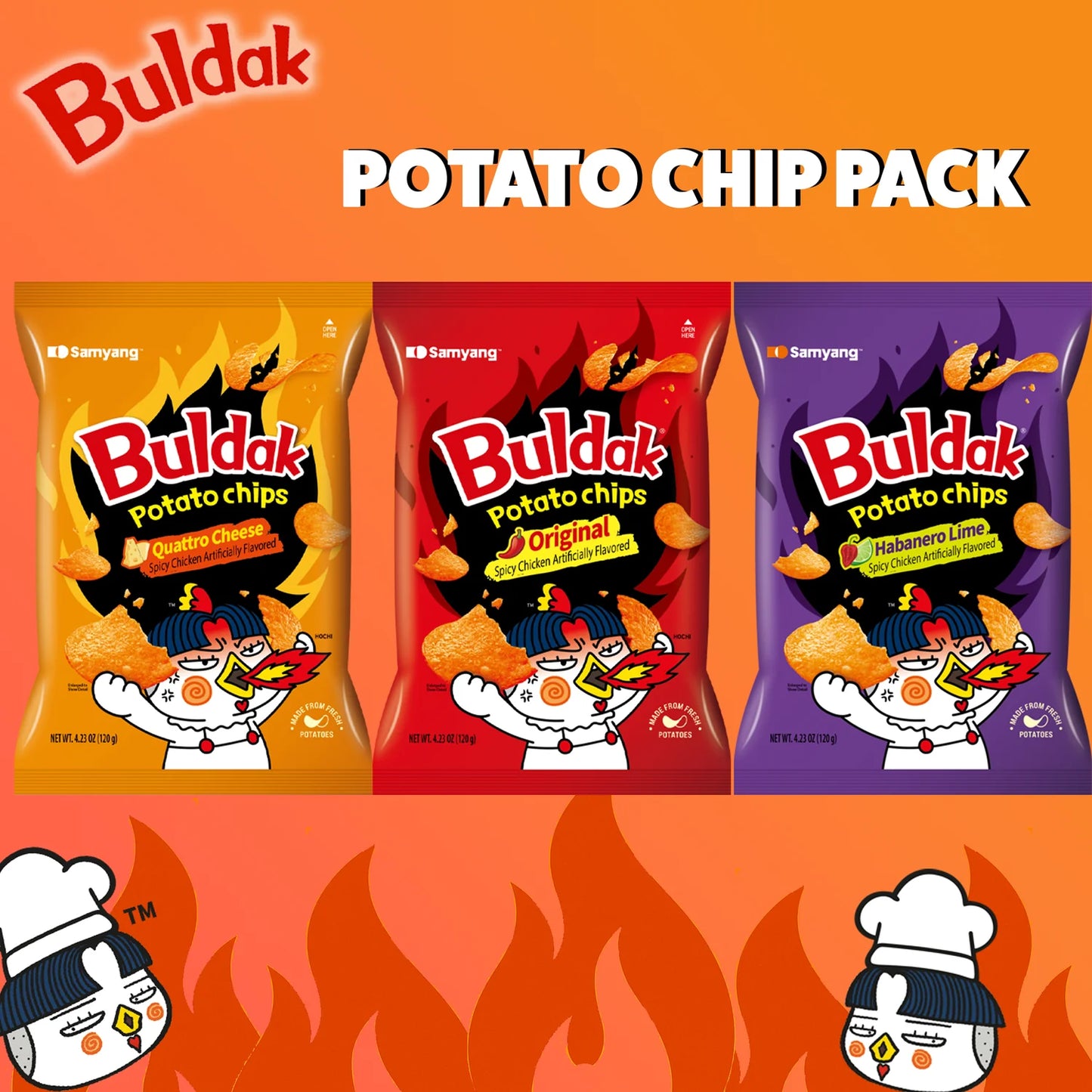 Buldak Potato Chips - 120g
