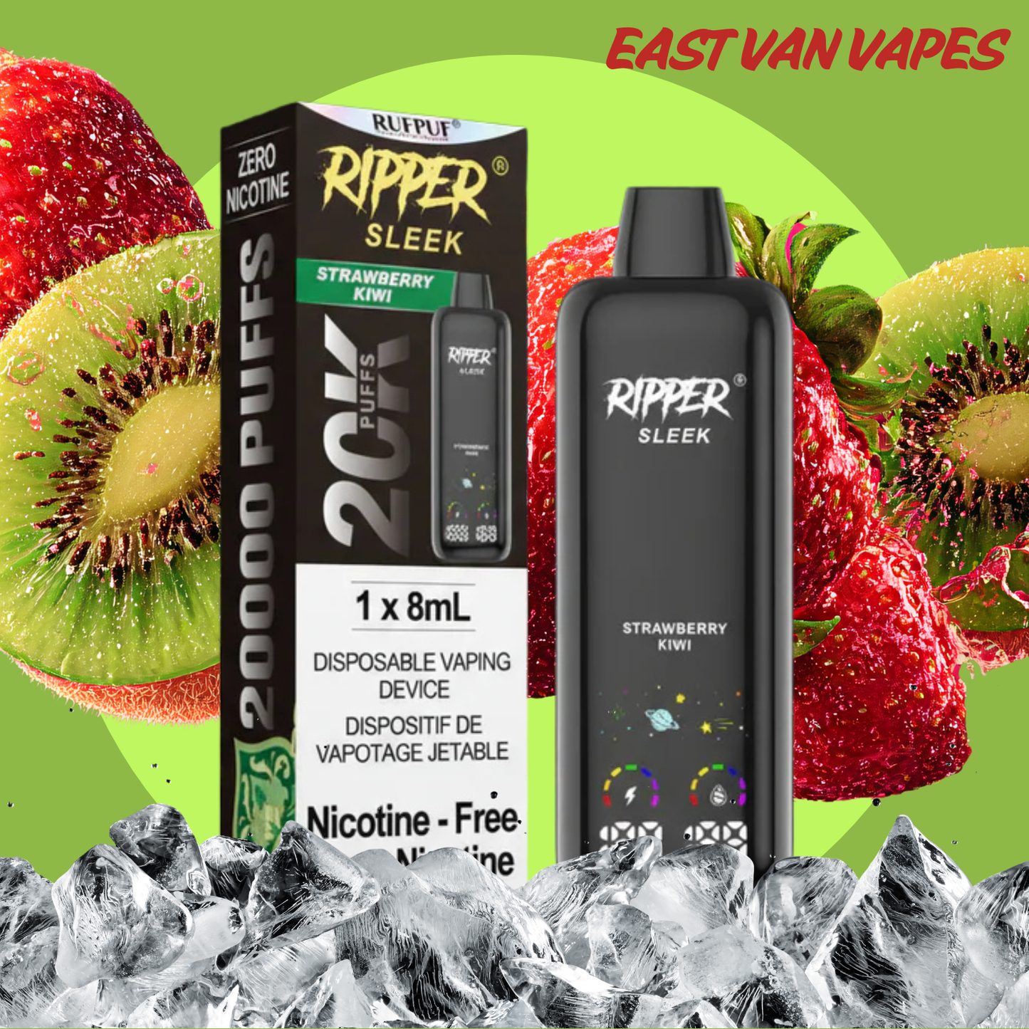 Ripper Sleek - 0 Nicotine - 20K (DISCONTINUED)
