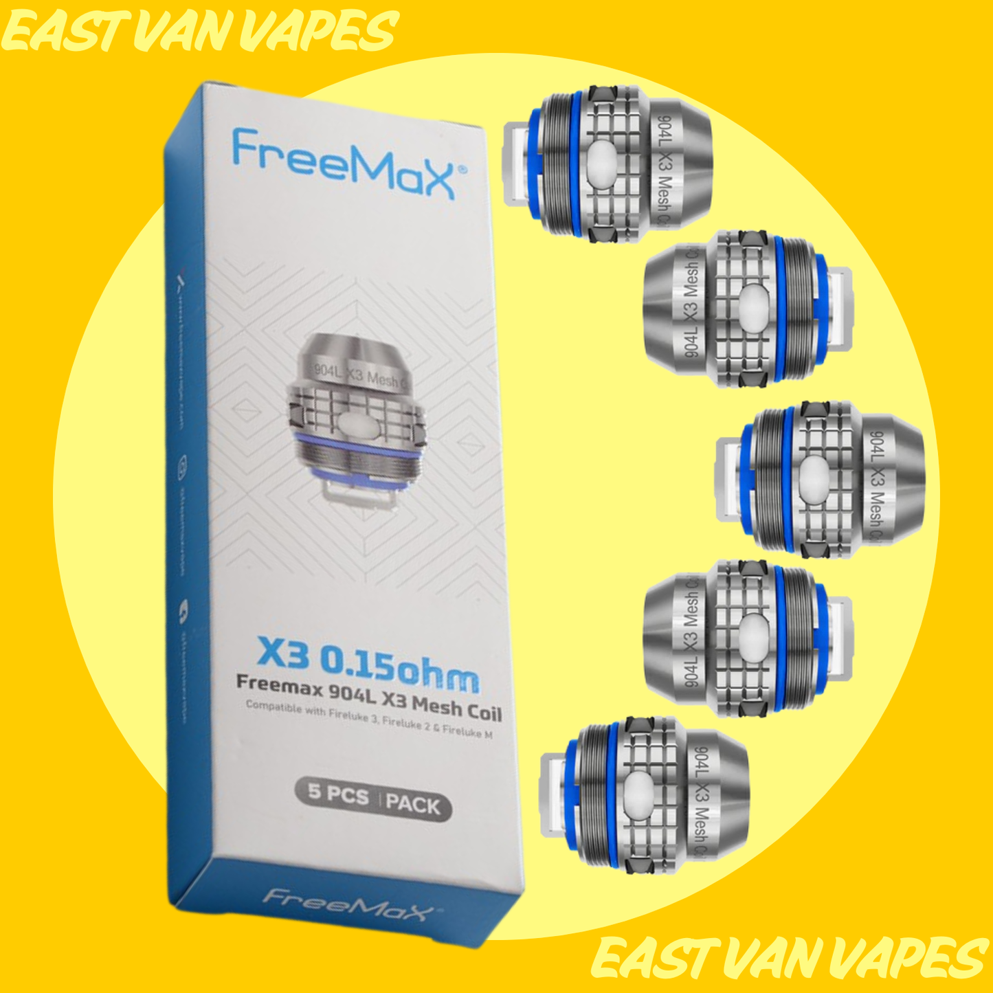 Freemax - 904L X3 Mesh Coils - 5PK