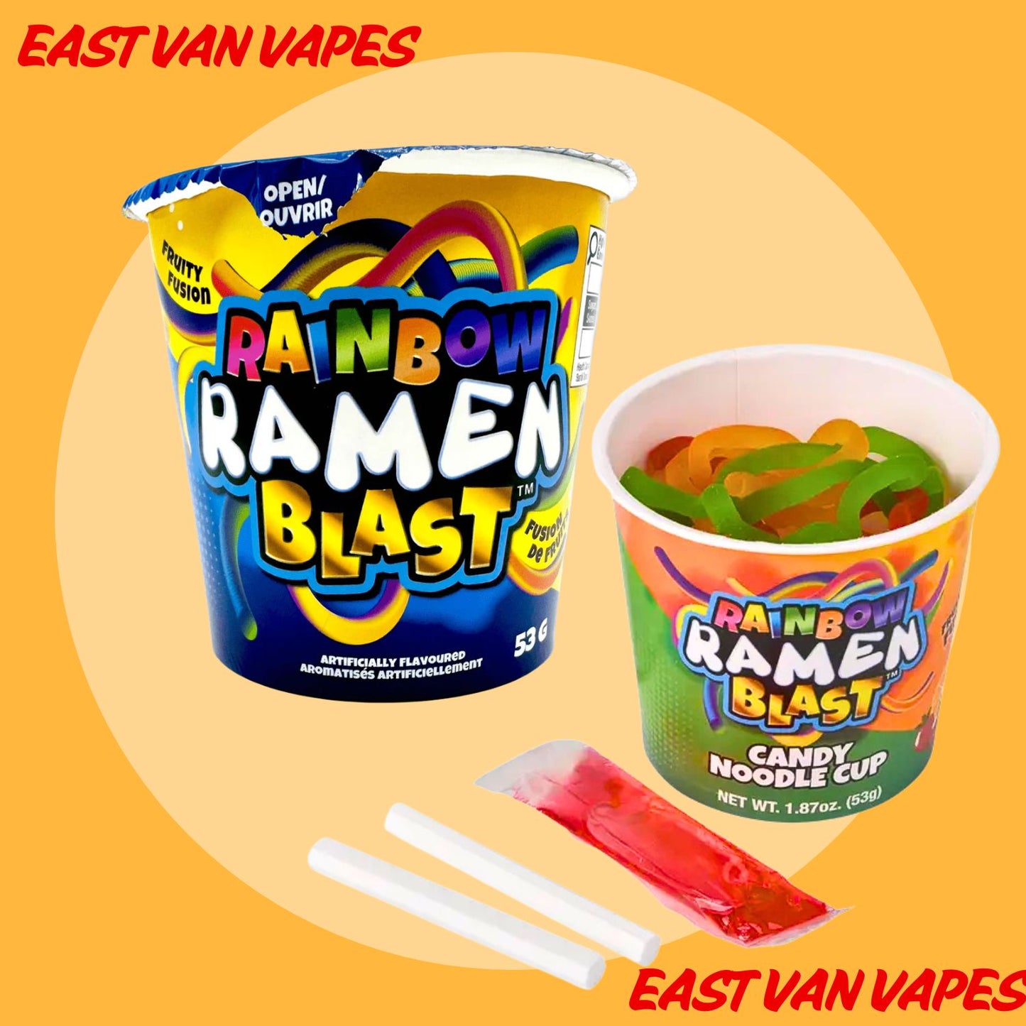 Rainbow Ramen Blast Gummy Cup