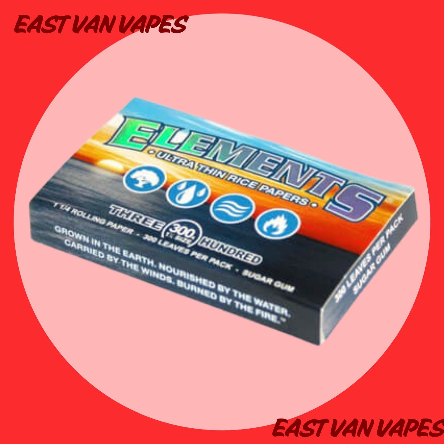 Element & Raw 300 Pack Rolling Papers