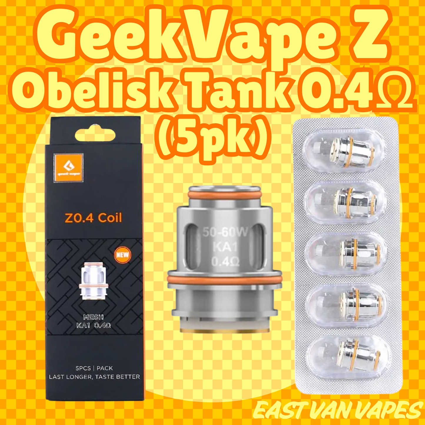 Geekvape Z Coils for Obelisk Tank 0.4 ohm 5/PK