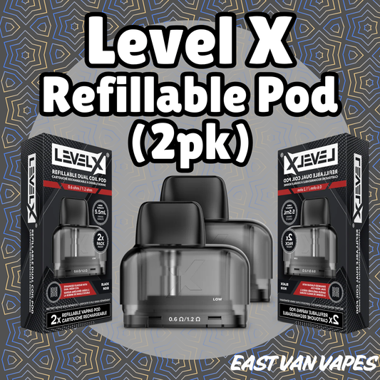 Level X Refillable Dual Coil (0.6/1.2ohm) Replacement Pod